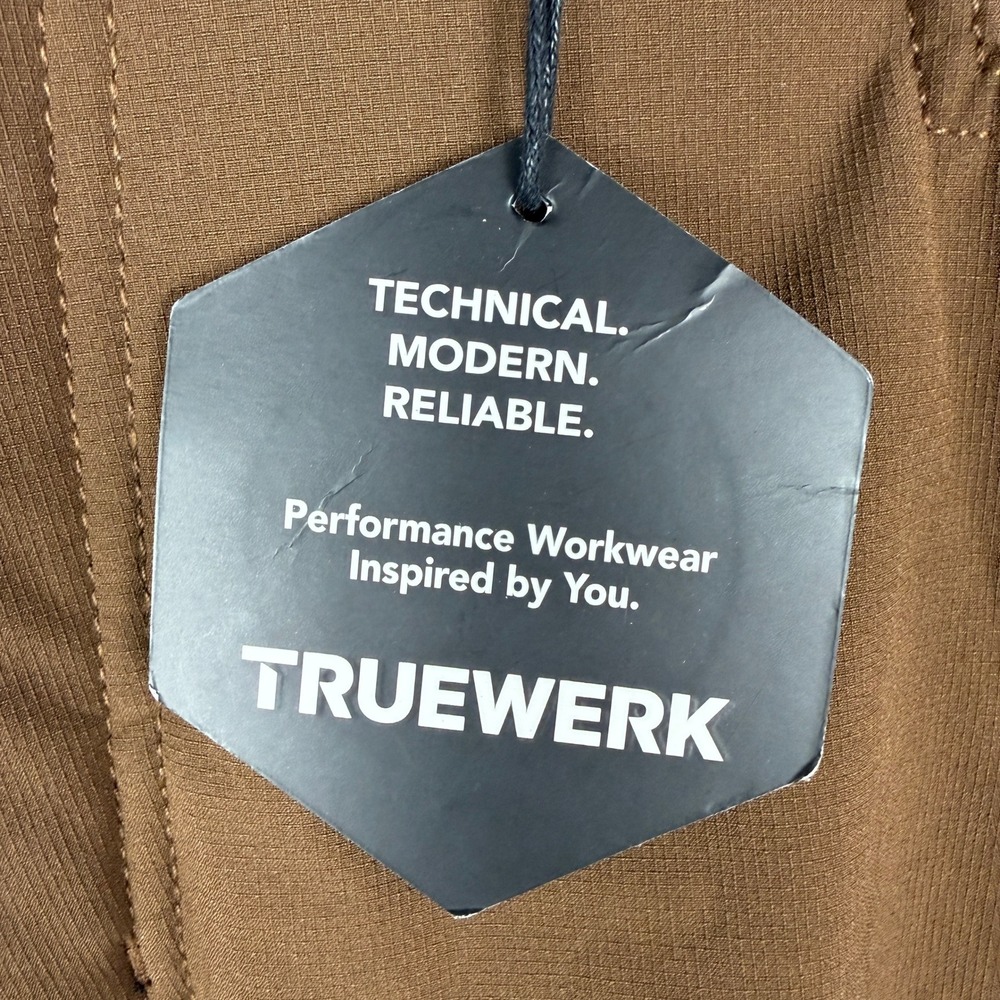 NEW Truewerk T3 Werkpant Mens 36x30 Brown Fleece Lined Technical Work Pants - Picture 4 of 13